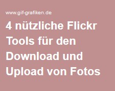 Flickr Upload Tools