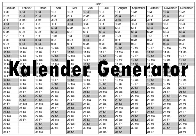Kalender Generator