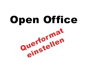 OpenOffice Querformat
